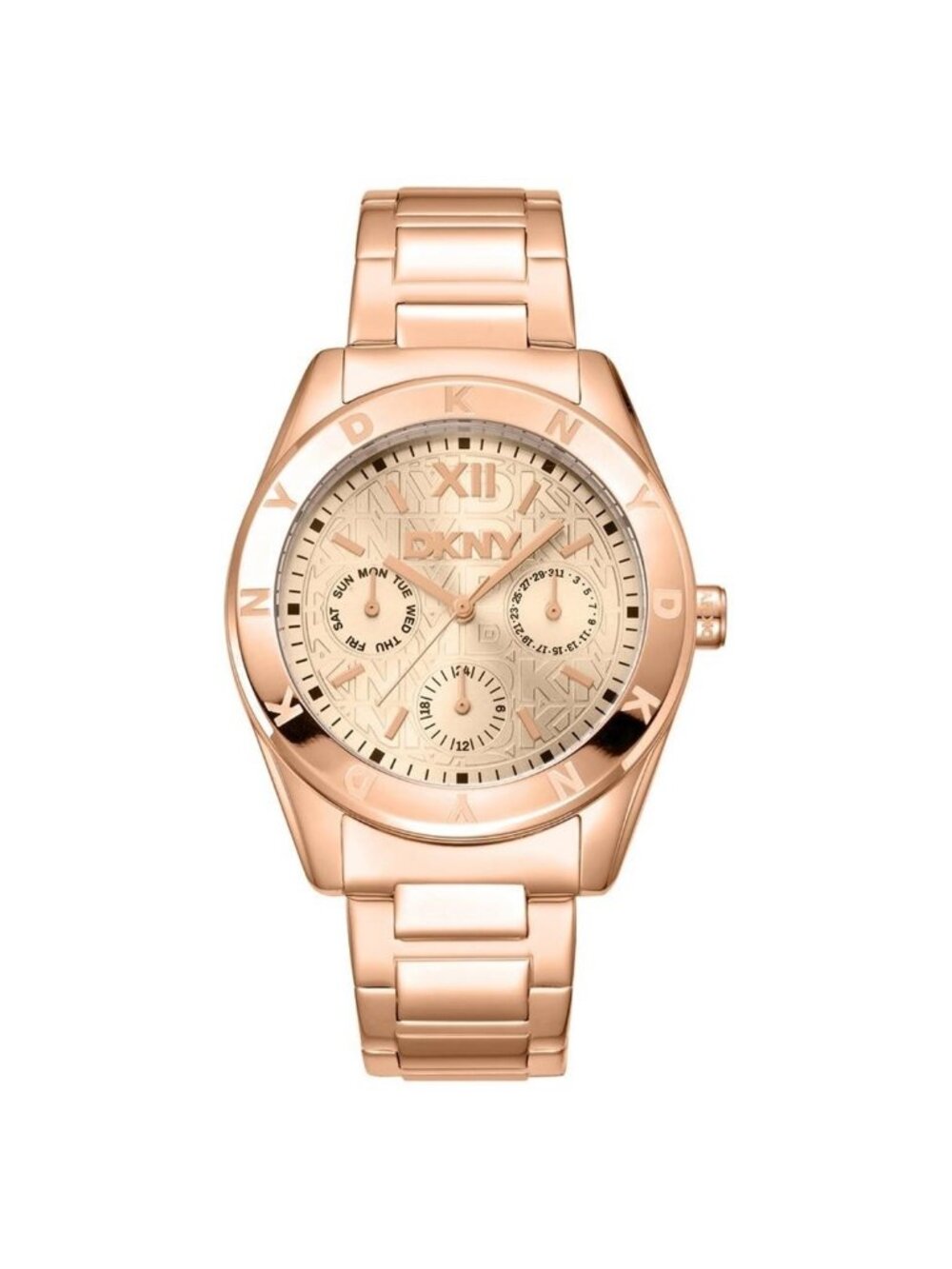 NWT DKNY Fashion Rose Gold-tone Dial Ladies Watch